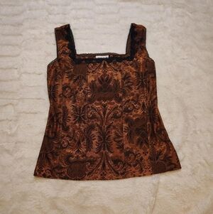 Coldwater Creek NWT Brocade Corset Top